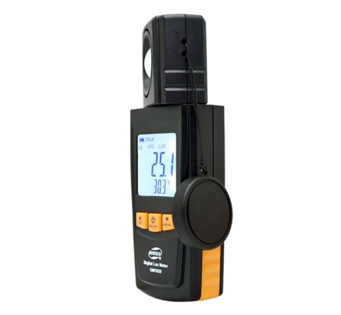 Измеритель освещенности люксметр + термометр, USB 200000 Lux BENETECH GM1020