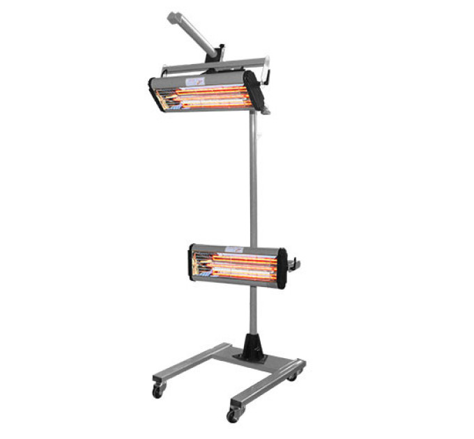 Инфракрасная сушка коротковолновая (2х1000W, 0-60мин,40-100°C, цифровой дисплей) G.I. KRAFT GI15008
