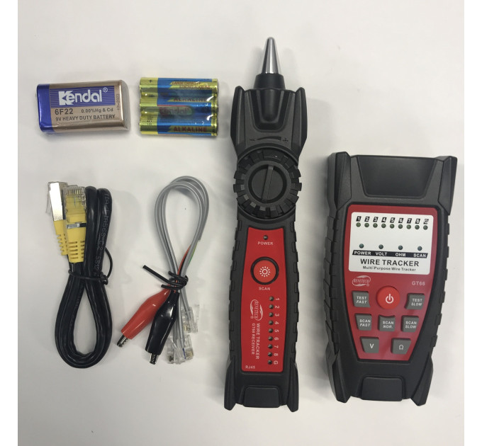 Кабель-тестер (RJ-45 и RJ-11) BENETECH GT66