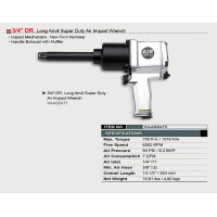 Пневмогайковерт TOPTUL 3/4" 1016N/m 6500 об/хв KAAB2475