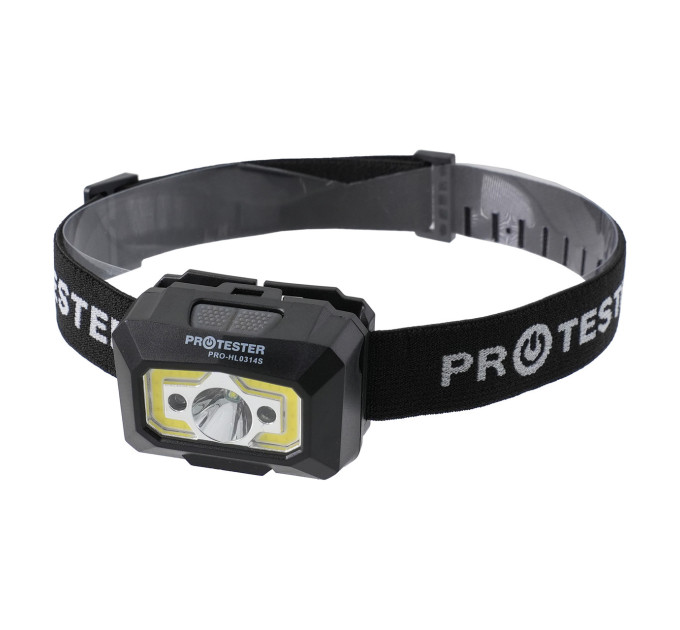 Фонарик налобный светодиодный (LED+COB) PROTESTER PRO-HL0314S
