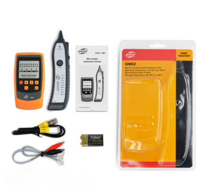 Кабельний тестер RJ-45 та RJ-11 BENETECH GM62