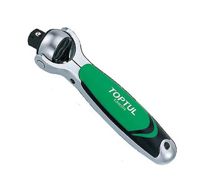 Трещотка 1/2" с шарниром (360°) TOPTUL 72 зубца укороченная CJNM1616