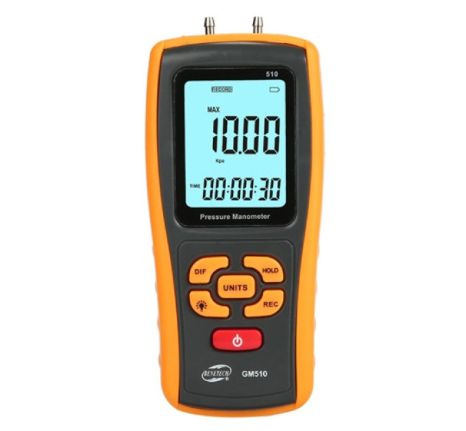 Микроманометр дифференциального давления USB, ±10 кПа BENETECH GM510