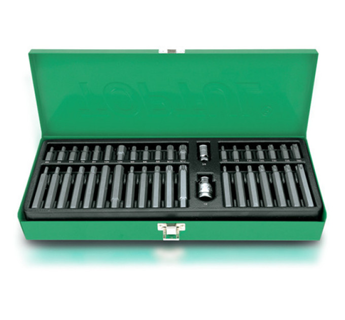 Набор бит TOPTUL 10мм HEX,TORX,SPLINE 40ед. GAAD4002