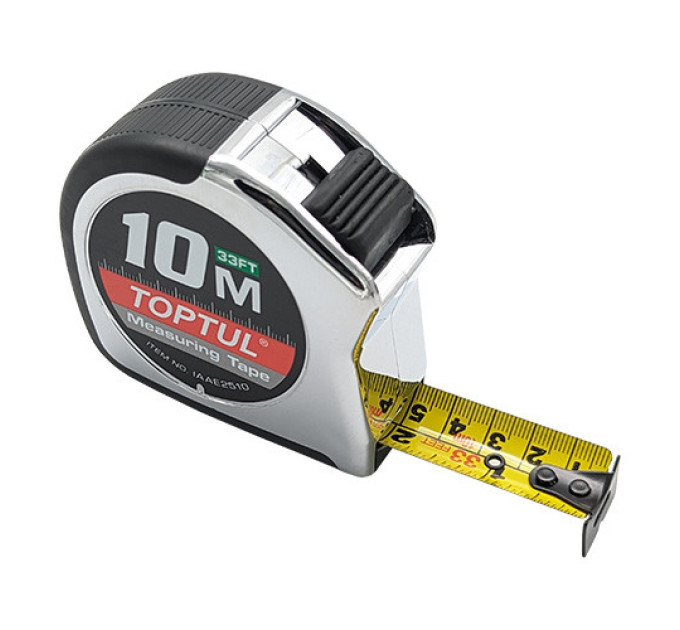 Рулетка профессиональная 10м*25мм TOPTUL IAAE2510