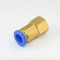 Пневмо з'єднання цангове пряме 6мм*3/8" AIRKRAFT SPCF06-03
