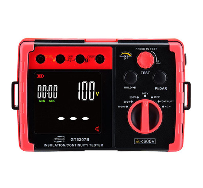 Тестер для сопротивления изоляции (мегаомметр) (0-5,5 ГΩ) BENETECH GT5307B