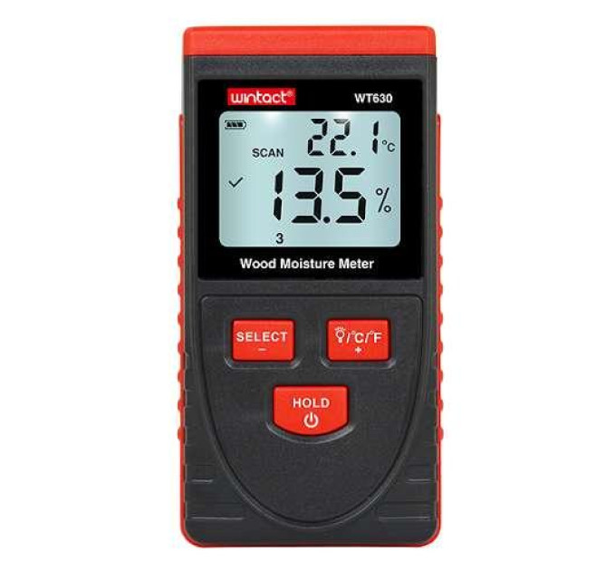 Влагомер бесконтактный 0,5-79,5% WINTACT WT630
