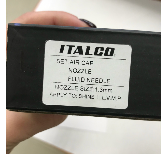 Змінний комплект форсунки 1,3мм для фарбопультів Shine LVMP ITALCO NS-Shine-1.3LM