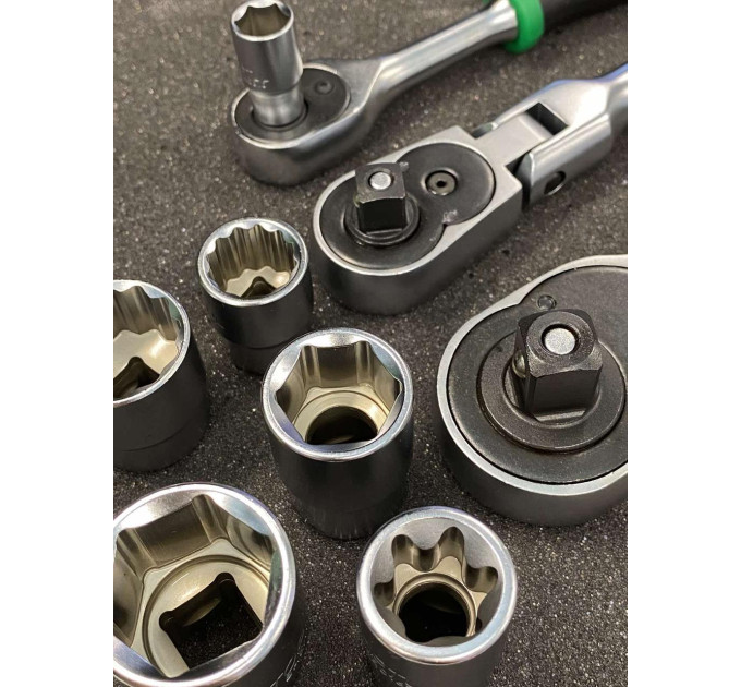 Универсальный набор инструмента 1/4", 3/8", 1/2" 144ед. TOPTUL GCAI144R