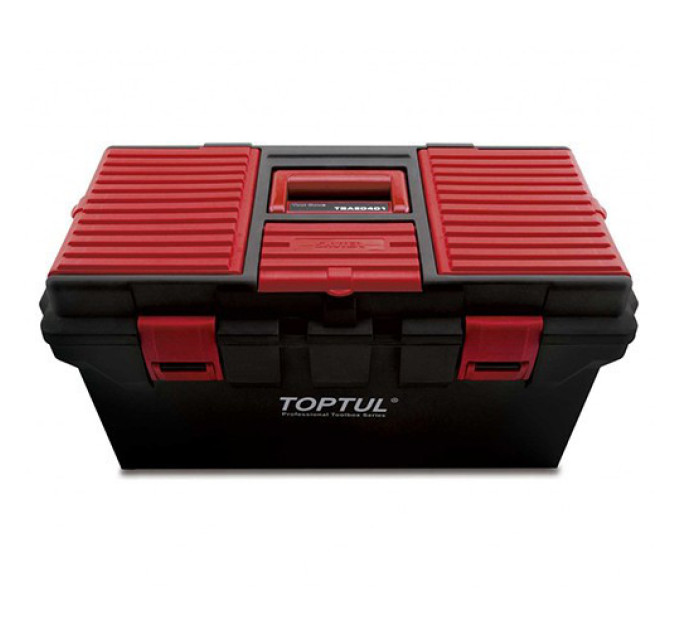 Ящик для инструментов пластиковый 4 секции 556x278x270 TOPTUL TBAE0401