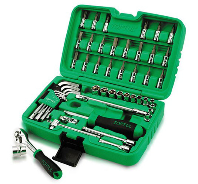 Набор инструментов в кейсе 1/4" 51ед. TOPTUL GCAI5101