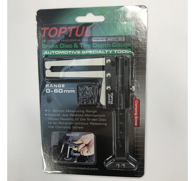 Штангенциркуль для дисков и шин TOPTUL JEEF0160