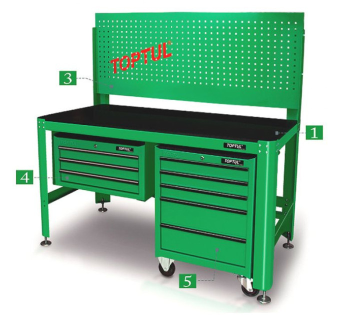 Панель для верстака TOPTUL (20 крючков) TAAH1606