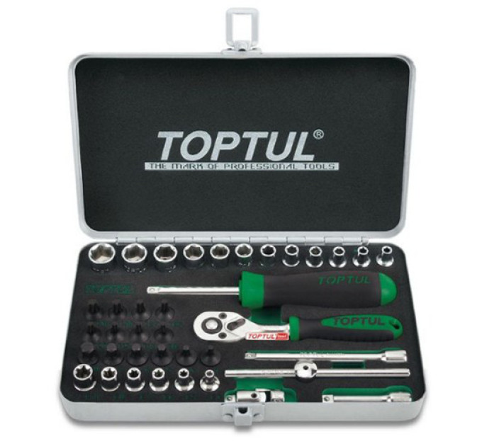 Профессиональный набор инструмента TOPTUL 1/4" 38ед. GCAD3801