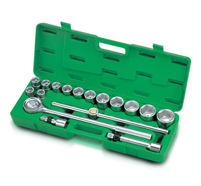 Набор головок с трещоткой TOPTUL 3/4" 17ед. (6-гр.) GCAI1701