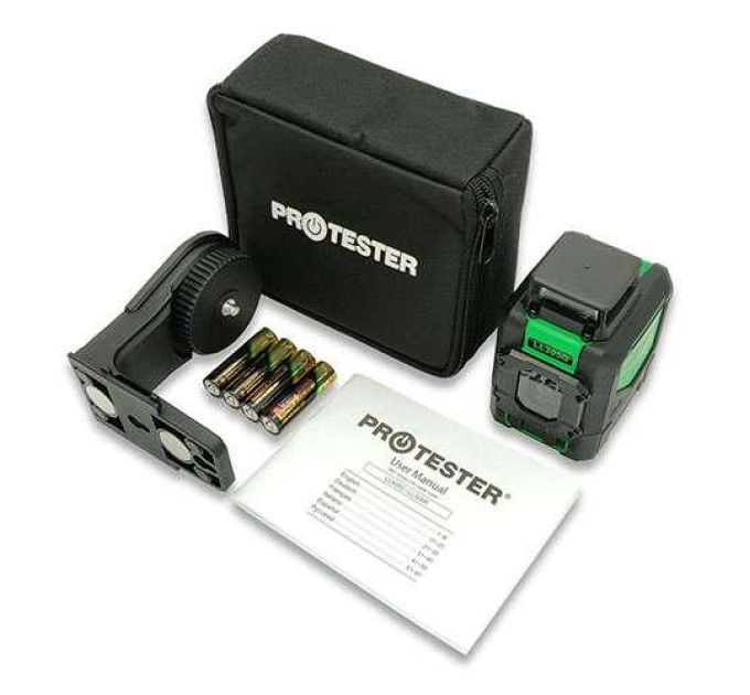 Построитель плоскостей лазерный H360°/1V, (зеленый луч) PROTESTER LL305G