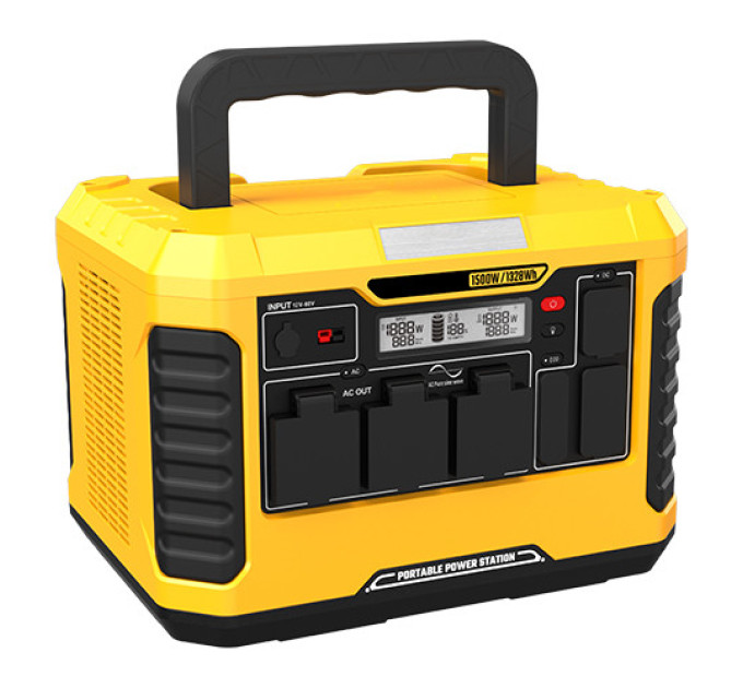 Портативная зарядная станция 1500W/3000W(Max), 220V PROTESTER PRO-PS1500B