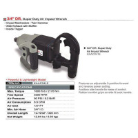 Пневмогайковерт вантажний TOPTUL 3/4" 2170N/m 5500 об/хв KAAC2416